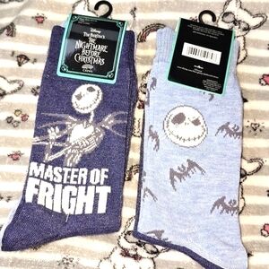 Disney Tim‎ Burton's The Nightmare Before Christmas Crew Sock Set (2)